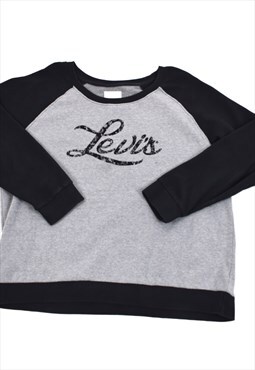 Vintage 90s Levis Grey Logo Sweatshirt 