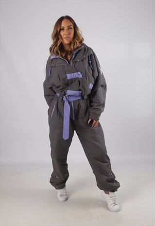 VINTAGE ACADEMY FULL SKI SUIT SNOW SPORTS UK 16 XL (K9AN)