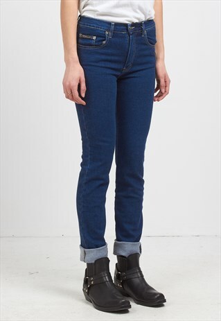 VINTAGE BLUE LADY TEXAS SKINNY FIT DENIM JEANS