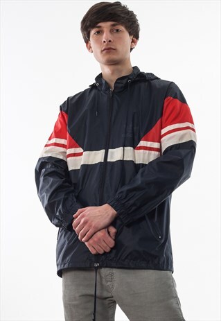 VINTAGE ADIDAS ORIGINALS TRACKSUIT NYLON 90S BLACK RED