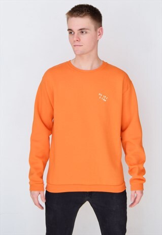 ORANGE OH YES I CAN (WHITE) SWEATSHIRT