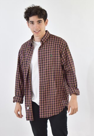 VINTAGE 90S CHECKERED RALPH LAUREN SHIRT
