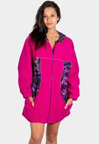 VINTAGE 80S FLEECE JACKET CRAZY PRINT AVELINAS / SP201651