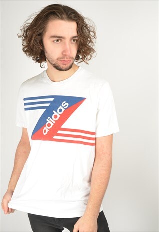 VINTAGE ADIDAS T-SHIRT IN WHITE