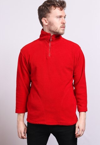 VINTAGE HALF ZIP FLEECE TOP