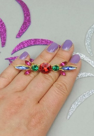 VINTAGE RAINBOW BROOCH