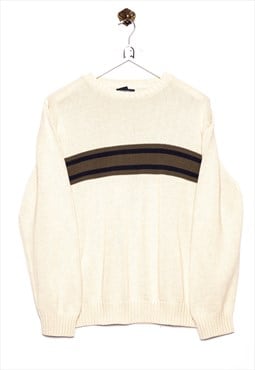 Vintage cherokee  Sweater Stripes Pattern Beige