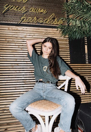 ESSENTIALS VINTAGE TEE - FOREST GREEN