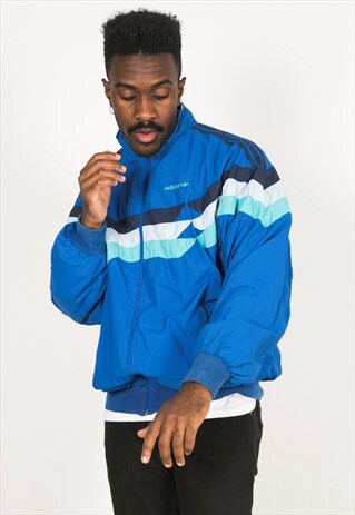 VINTAGE 80S USA ADIDAS SHELL SPORT JACKET / R032