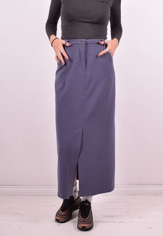 ARMANI WOMENS VINTAGE SKIRT W30 BLUE 90'S