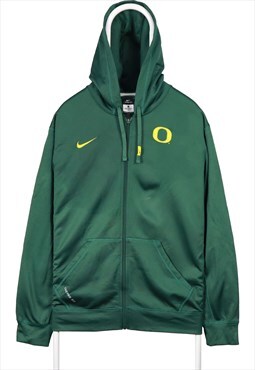 Nike 90's Oregon Full Zip Up Hoodie Large Green