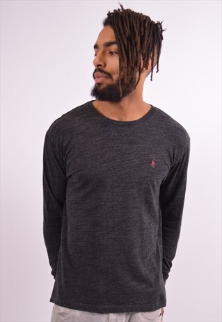 VINTAGE POLO RALPH LAUREN TOP LONG SLEEVE BLACK