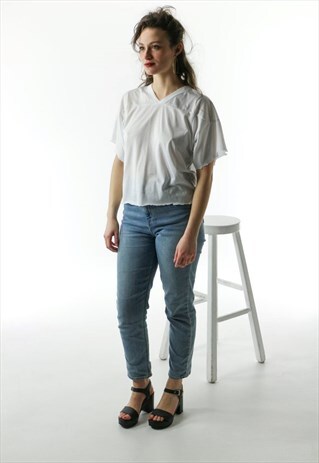 MESH SPORT TEE / WHITE AND BLACK T-SHIRT