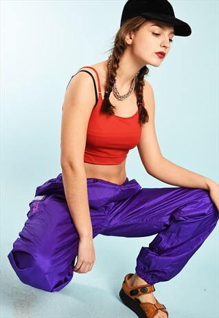 90'S ATHLEISURE SPORTS TRACKSUIT SHELL TROUSERS JOGGERS