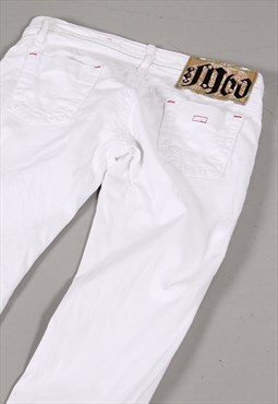Vintage Miss Sixty Denim Jeans in White Y2K Skinny Fit W28