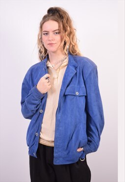 Vintage Valentino Bomber Jacket Blue