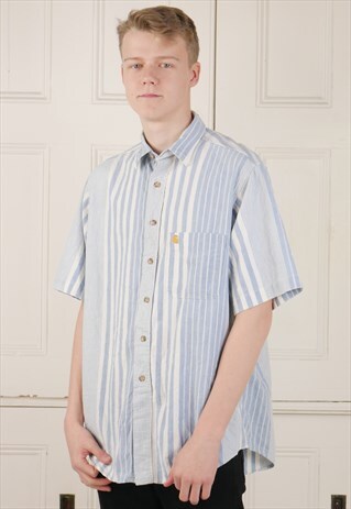 STRIPED SHORT SLEEVE CARHARTT SHIRT