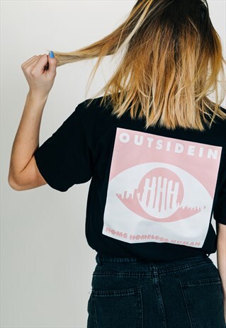OUTSIDEIN T-SHIRT BLACK PINK