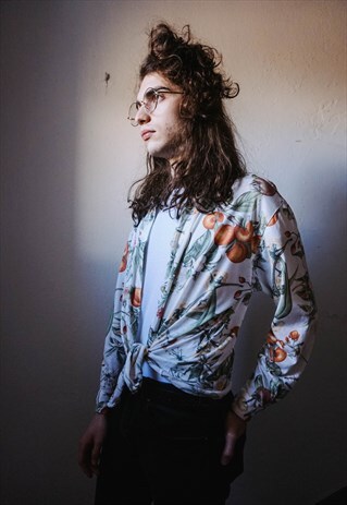 VINTAGE FRUIT PATTERNED SHIRT
