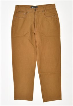 Vintage Roccobarocco Trousers Slim Casual Brown