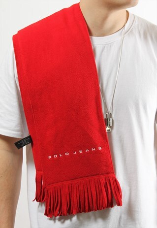VINTAGE POLO JEANS RED SCARF