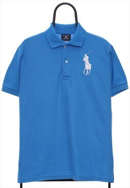 Vintage Polo Sport Blue Polo Shirt Mens