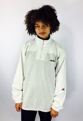 ELLESSE CHUNKY PULLOVER FLEECE SWEATSHIRT