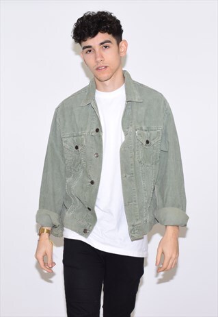 VINTAGE 90S GREEN LEVI'S CORDUROY JACKET