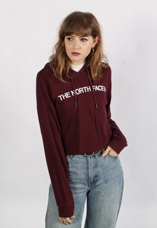 VINTAGE THE NORTH FACE HOODIE MAROON