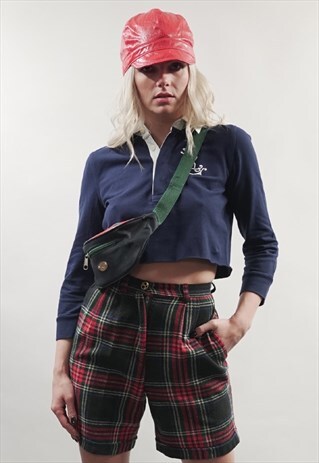 VINTAGE 80'S MULTICOLOUR TARTAN SHORTS