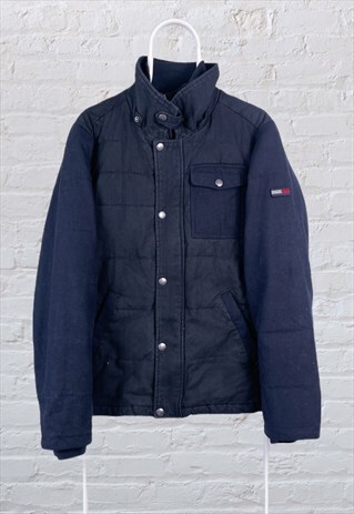 VINTAGE TOMMY HILFIGER JACKET BLUE MEDIUM