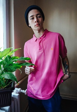 VINTAGE PINK TEE WITH LOGO