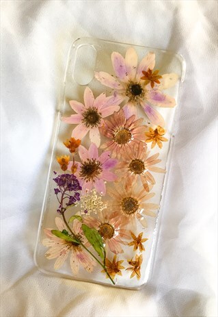 IPHONE XS MAX PRESSED FLOWER PHONE CASE/ PRESSED FLOWERS