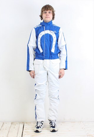 BRIZY RACE SHI SUIT SNOWSUIT OVERALLS JUMPSUIT COWBOY BLUE