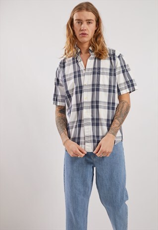VINTAGE TOMMY HILFIGER PATTERNED SHORT SLEEVE SHIRT