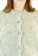 HANDMADE WOOL CARDIGAN SWEATER BUTTON UP JACKET AUTHENTIC