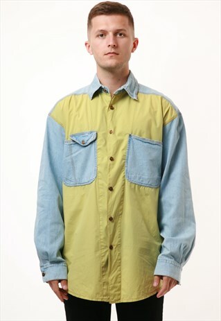 90S VINTAGE OLDSCHOOL FORCE COTTON SHIRT 15360