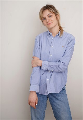 CLASSIC RALPH LAUREN SHIRT IN LIGHT BLUE