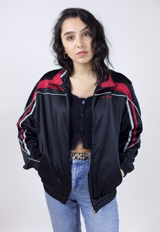 VINTAGE DIADORA 90'S BLACK/RED SPORTS JACKET