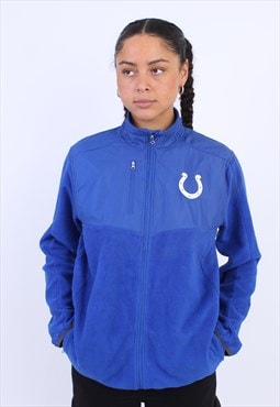 Women's Vintage NFL Colts full zip blue fleece jacket