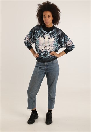 VINTAGE ADIDAS PRINTED LOGO SWEATSHIRT