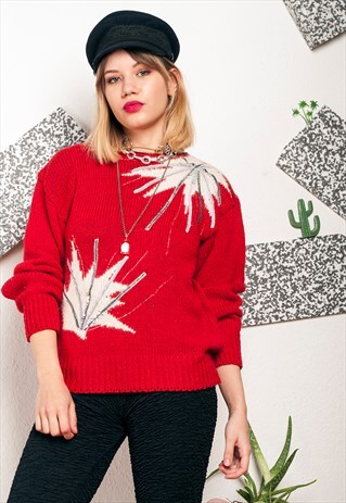 KNIT JUMPER - 80S VINTAGE SWEATER