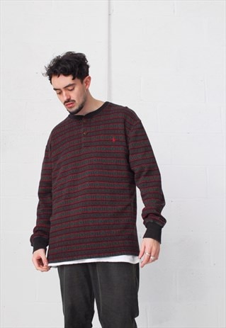 VINTAGE POLO RALPH LAUREN PATTERN SWEATSHIRT