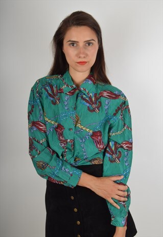 VINTAGE SILK FESTIVAL SHIRT (882)