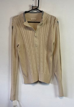 Beige DKNY Knitwear Jumper Women's Small