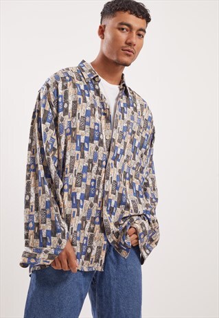 VINTAGE PATTERNED FESTIVAL LONG SLEEVE SHIRT