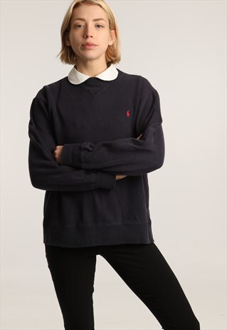90S POLO SPORT EMBROIDERED LOGO SWEATSHIRT
