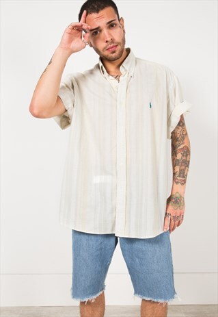 VINTAGE 80S POLO RALPH SHORT SLEEVE SHIRT/ S4028