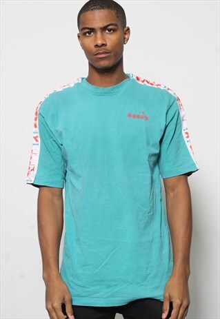 VINTAGE DIADORA T-SHIRT GREEN