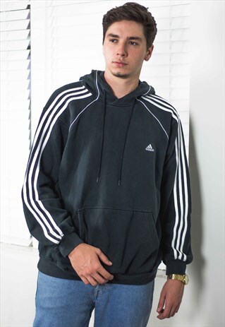 VINTAGE ADIDAS SWEATSHIRT HOODIE LOGO 90S XL 24.4